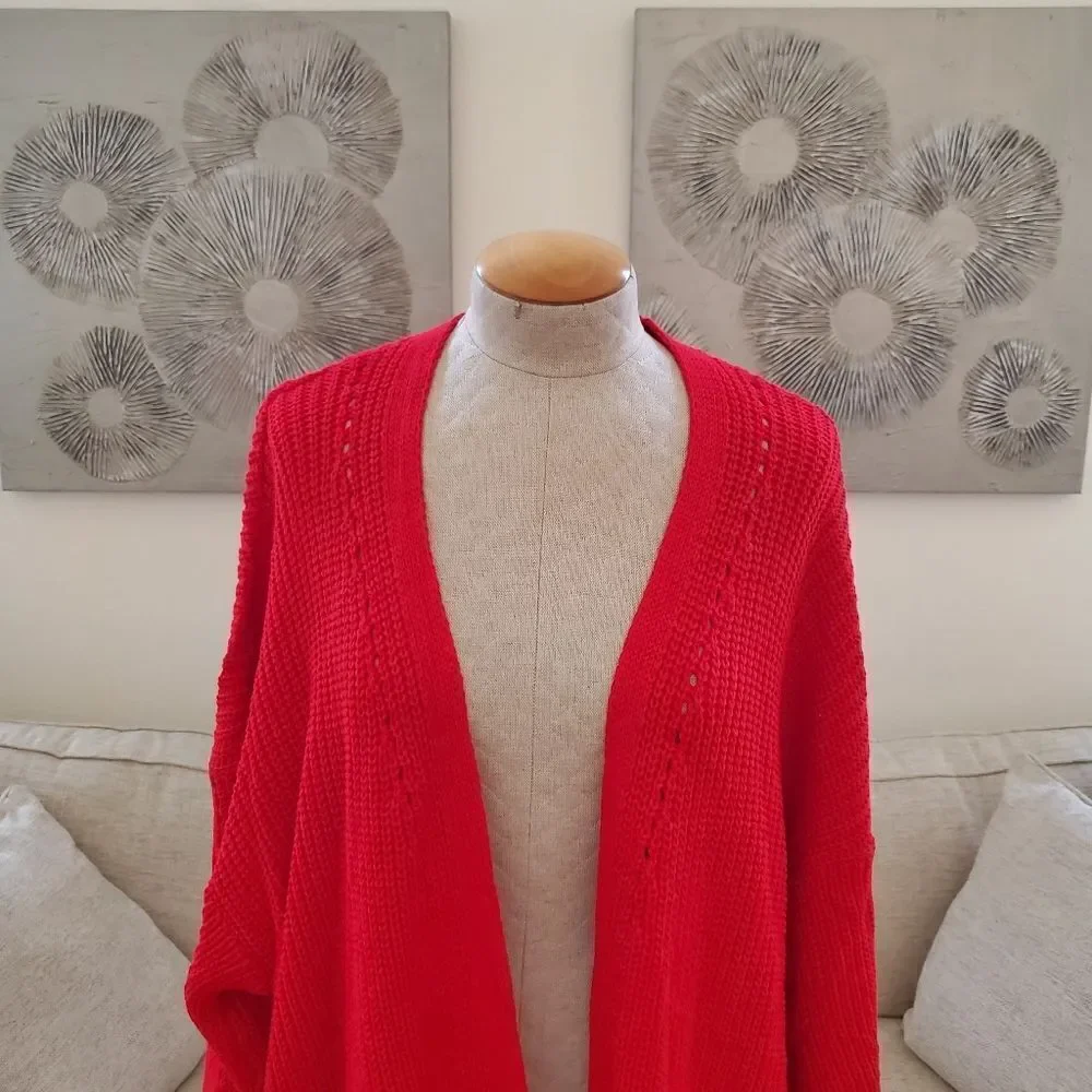 CCK Style Wool-Blend Open Cardigan sz Med - Picture 3 of 11